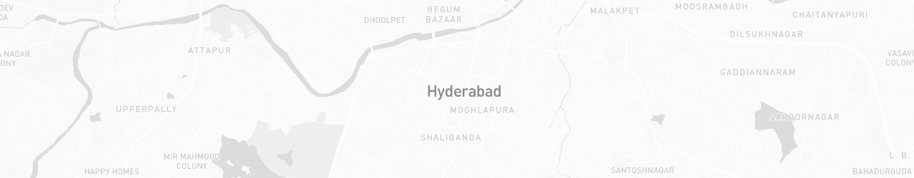 Kaart van Hyderabad