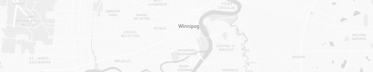 Kaart van Winnipeg